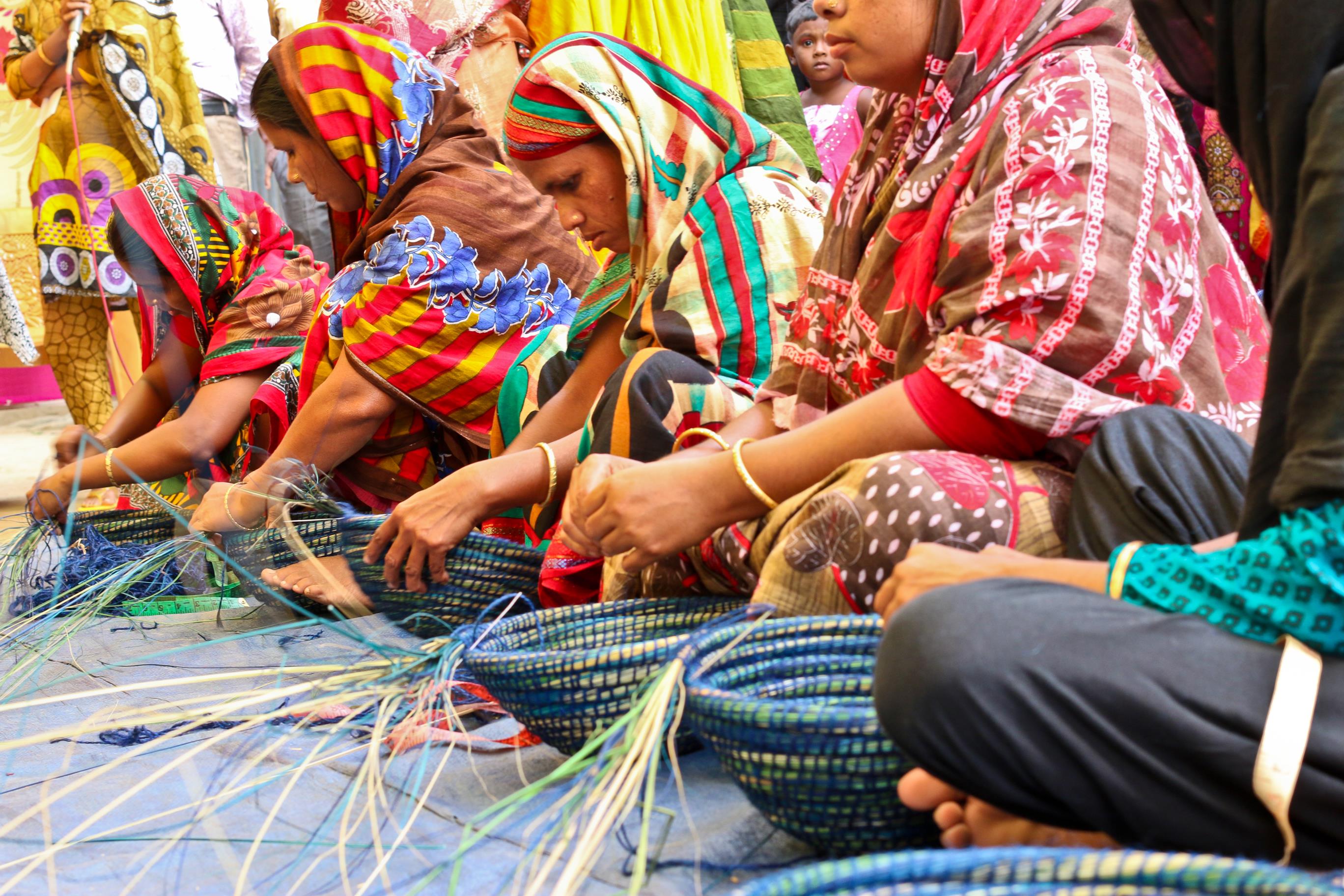 Artisan making Baskest for DH Ltd.